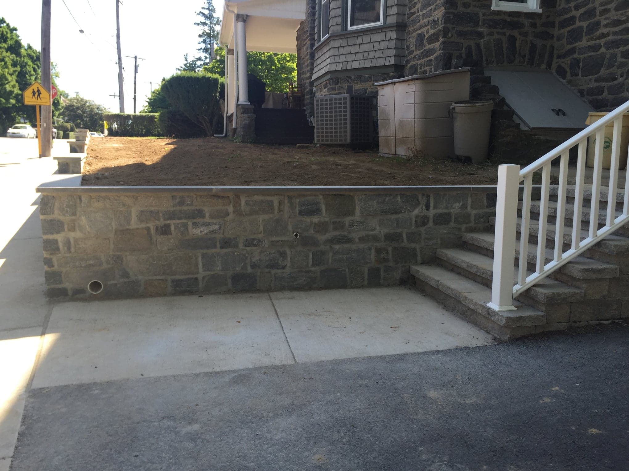 Stone Steps by Natalini Masonry in Bucks County PA — Project 9
