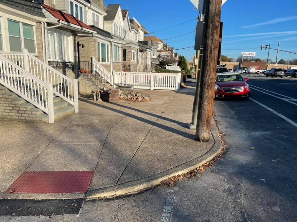 Completed concrete work by Natalini Masonry in Bucks County PA