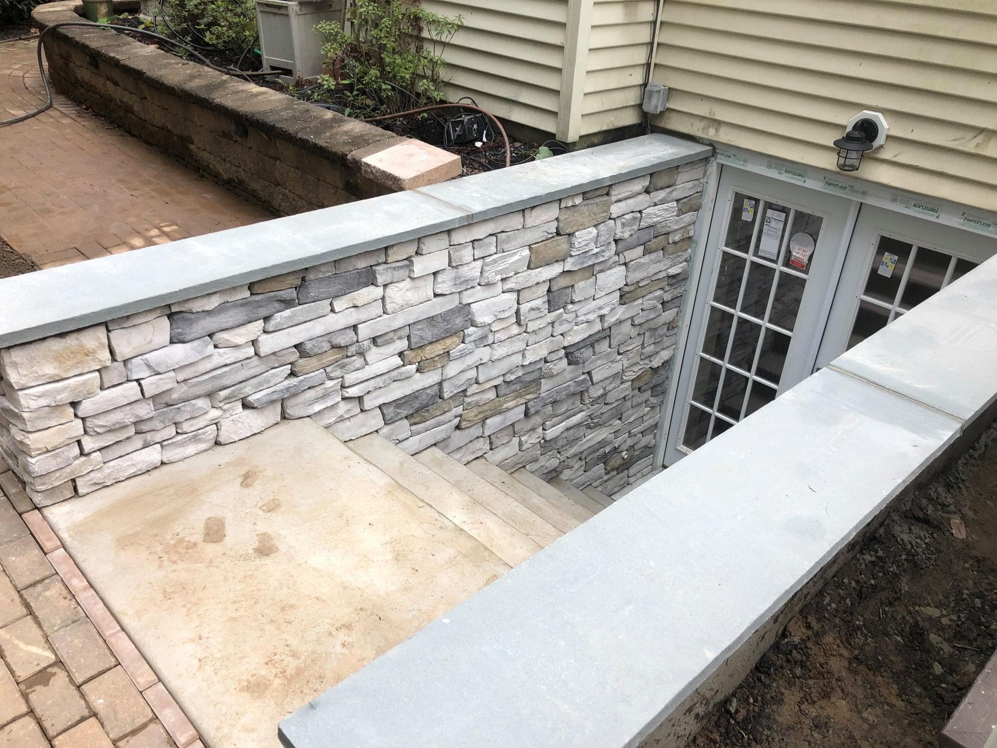 Stone Steps by Natalini Masonry in Bucks County PA — Project 19