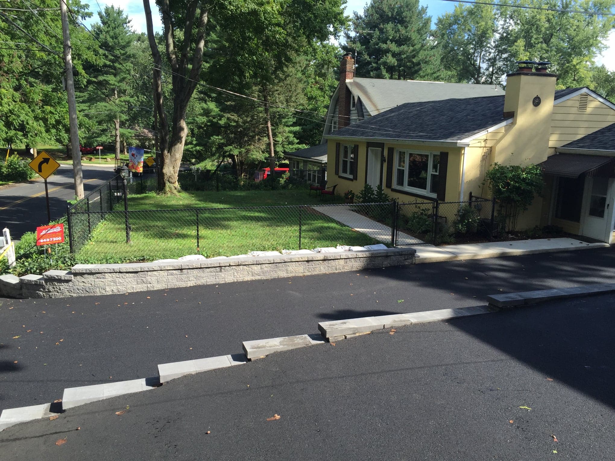 Retaining wall construction in Bucks County PA — Natalini Masonry