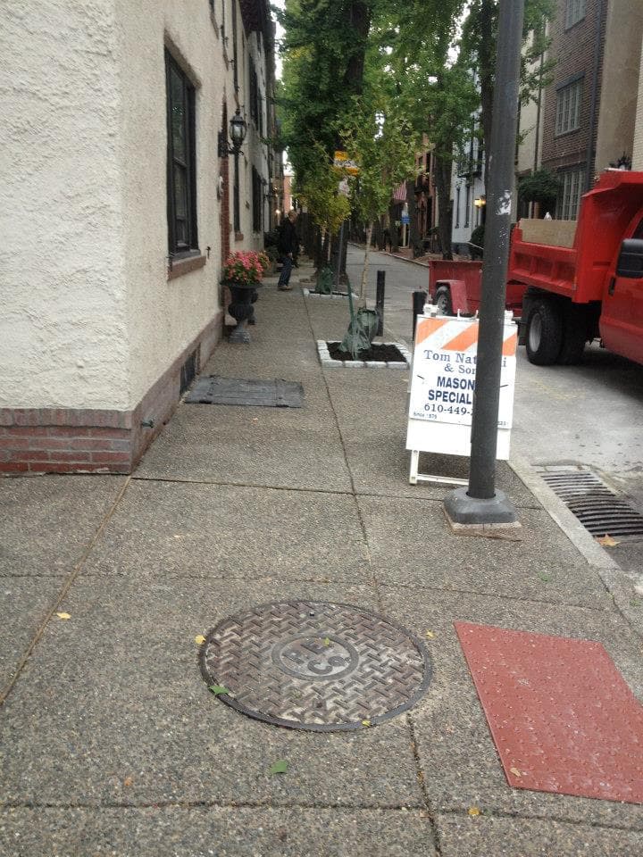 Concrete slab by Natalini Masonry in Bucks County PA