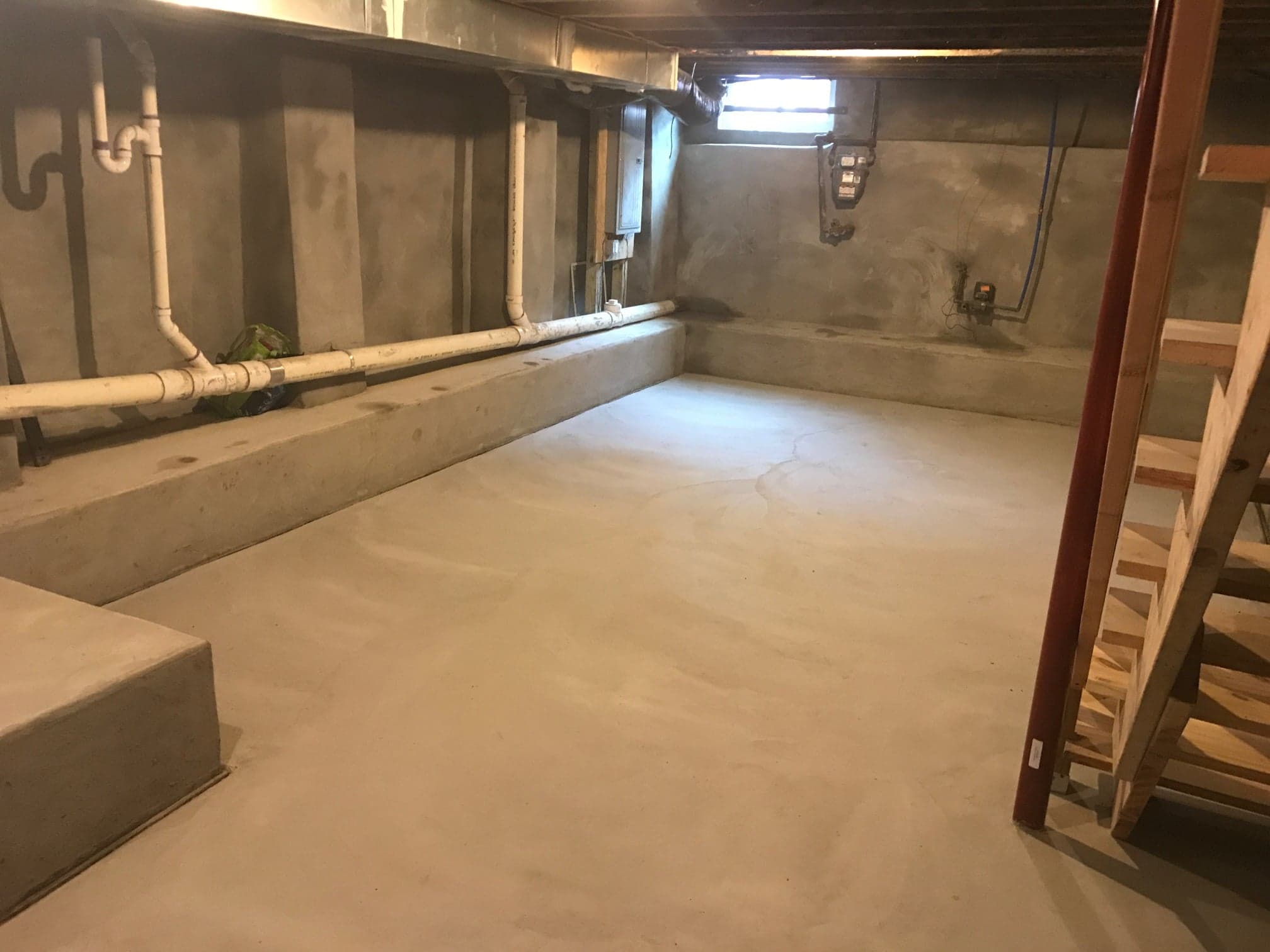 Basement foundation by Natalini Masonry in Bucks County PA
