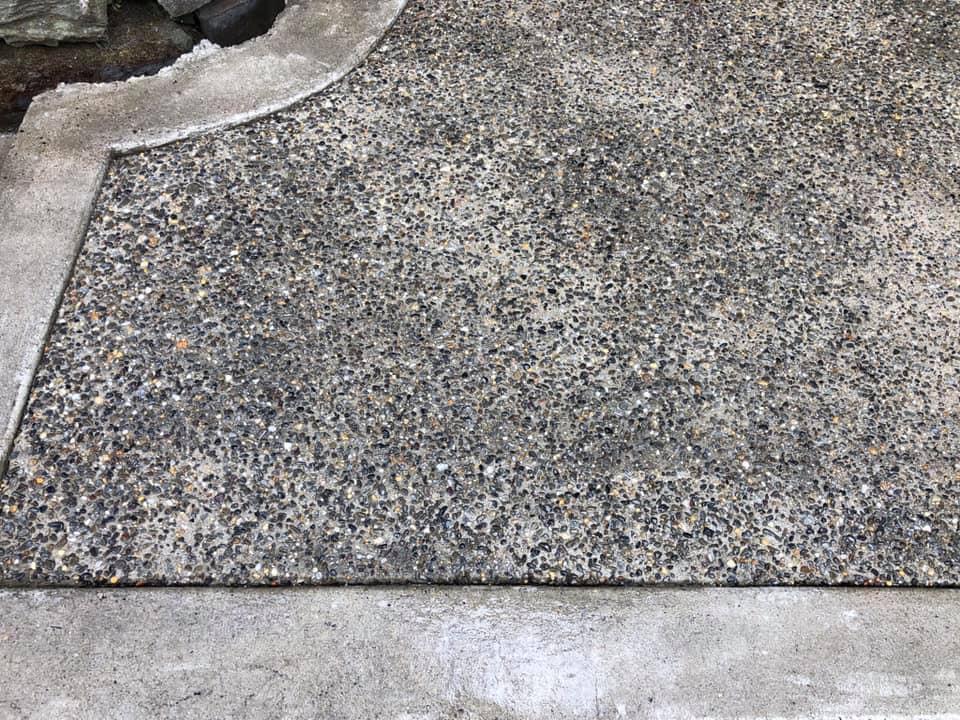 Concrete finishing work by Natalini Masonry in Bucks County PA